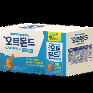 롯데칠성음료 오트몬드 언스위트 190ml (6개)