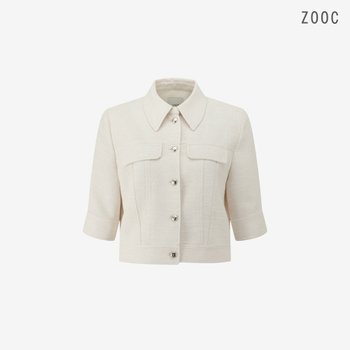 대현 ZOOC 금속버튼 카라 크롭 자켓 BE_V262MSF933