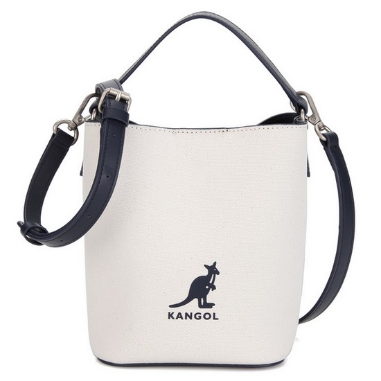 캉골 듀오 캔버스 스퀘어 버킷백 Ⅱ 3895 (네이비)