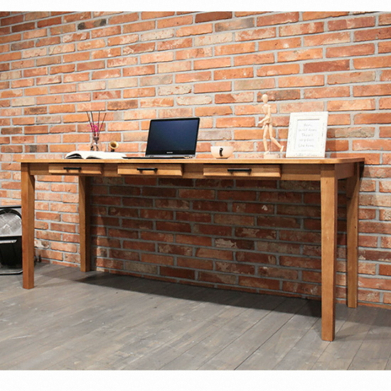 디자이너스룸 이스테지아 원목 컴퓨터 S 책상 (1800x600)_이미지