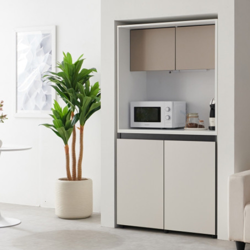 젠우드 빌트인 홈카페 수납장 1000_이미지