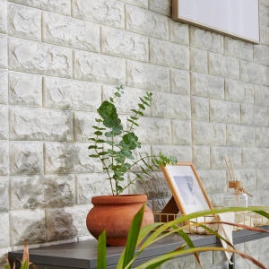 쿠셔니 DIY 쉽게 붙이는 접착식 시트지 단열 폼블럭 12장세트