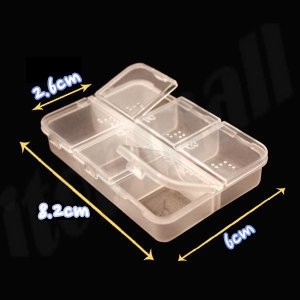 팝콘 뷰티온 직사각 휴대용 약통  6칸  휴대용 요일별 응급약통 약 케이스 일일이미지입니다. 누르면 해당 게시물로 새창이동합니다.