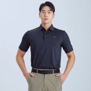 다운블로우DB4TBK6503M 남자 성능 좋은 카라반팔티숙 긴소매 남성 캐주얼 캐주얼숙 루즈핏 솔리드숙 긴팔