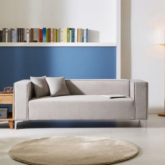 동서가구 네오 와이드 아바로 스웨이드 패브릭 소파 3인용