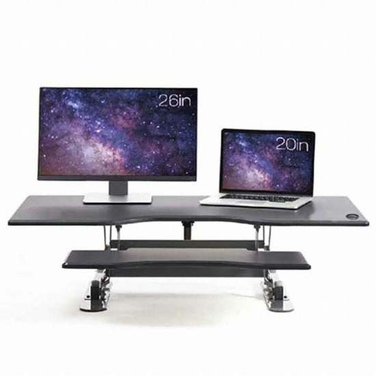 코어데스크 진케어 코어데스크 일렉 듀얼 거치형 책상 (1100x600)_이미지