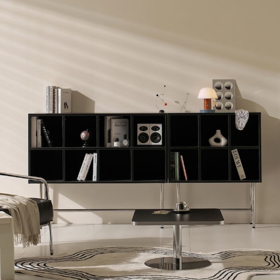 폴앤코코 제이크 미드센츄리 거실 3단 전면 책장 1200_이미지