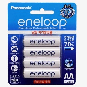 파나소닉 에네루프 AA충전지/2000mAh 4알/2100회 충전_이미지