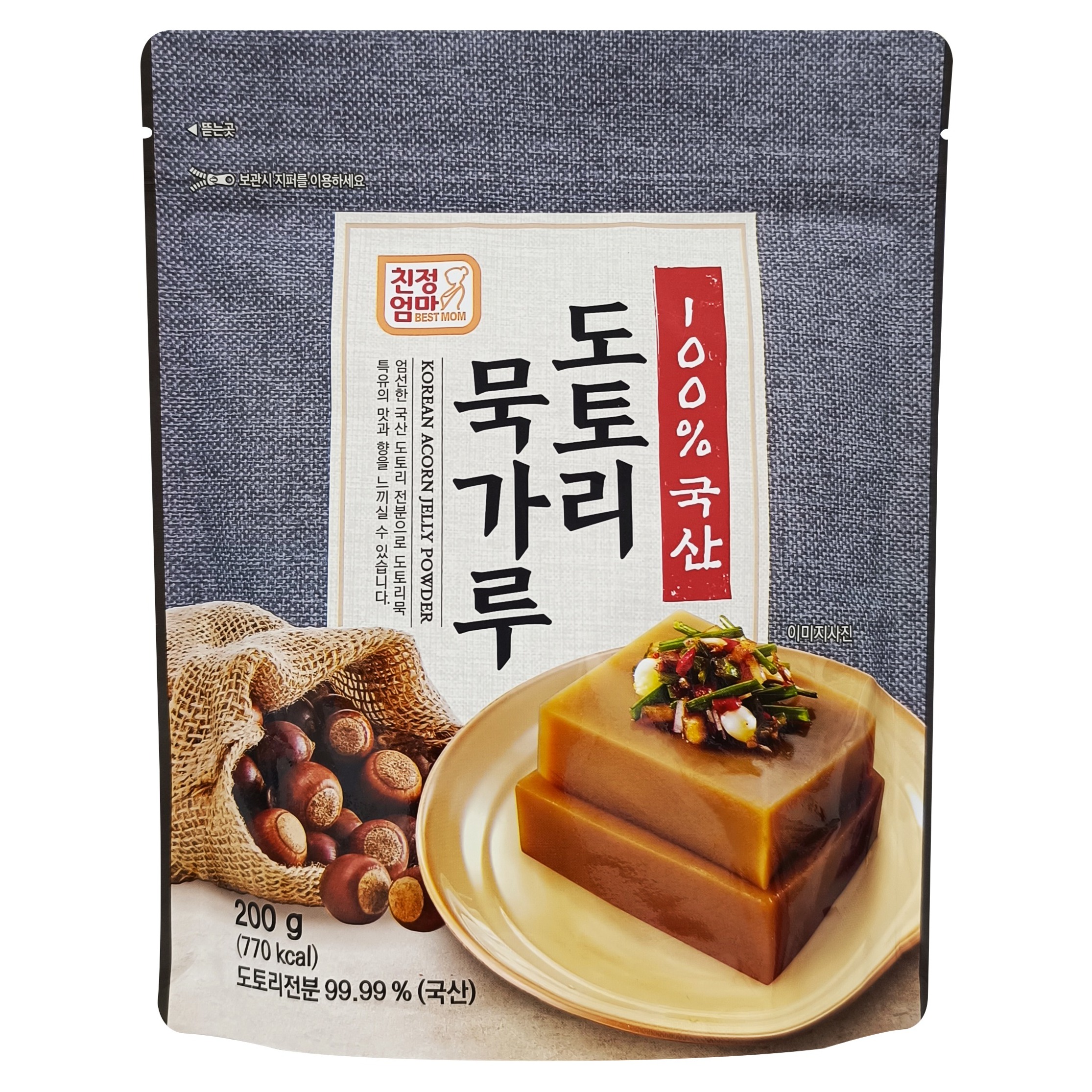 농업회사법인한생(주) 친정엄마 국산 도토리묵 가루 200g이미지입니다. 누르면 해당 게시물로 새창이동합니다.