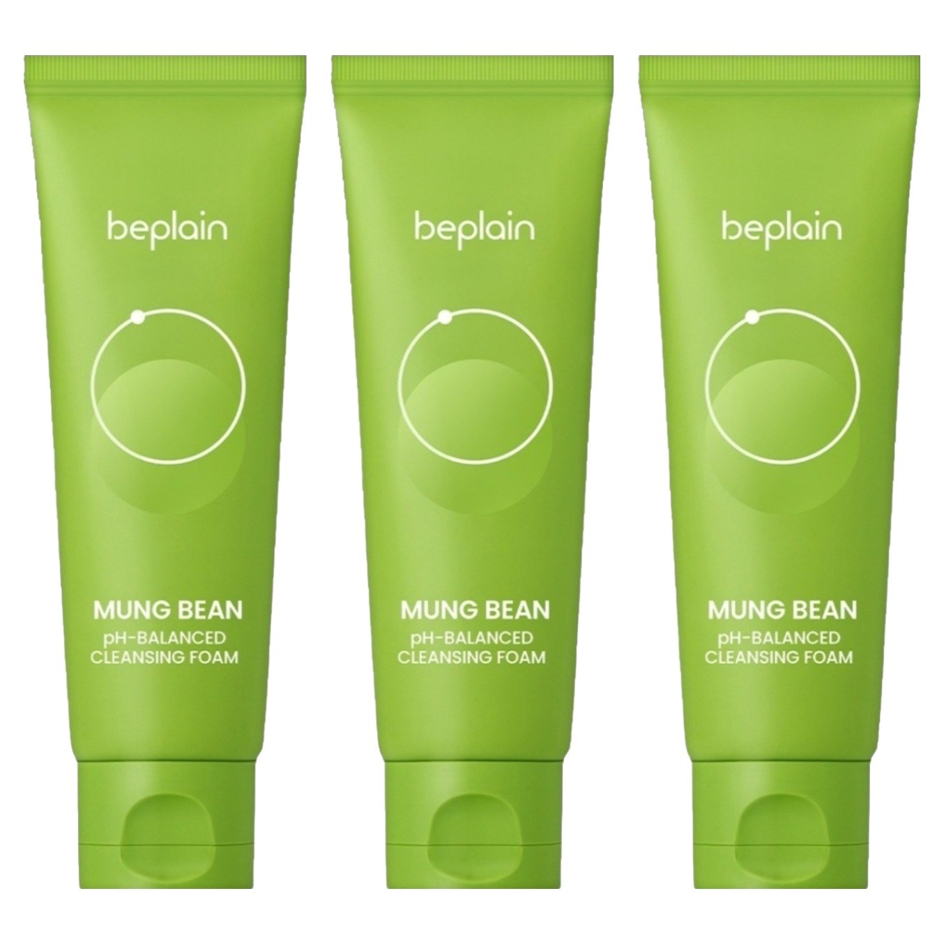 비플레인 NEW 녹두 약산성 클렌징폼 80ml (3개)_이미지