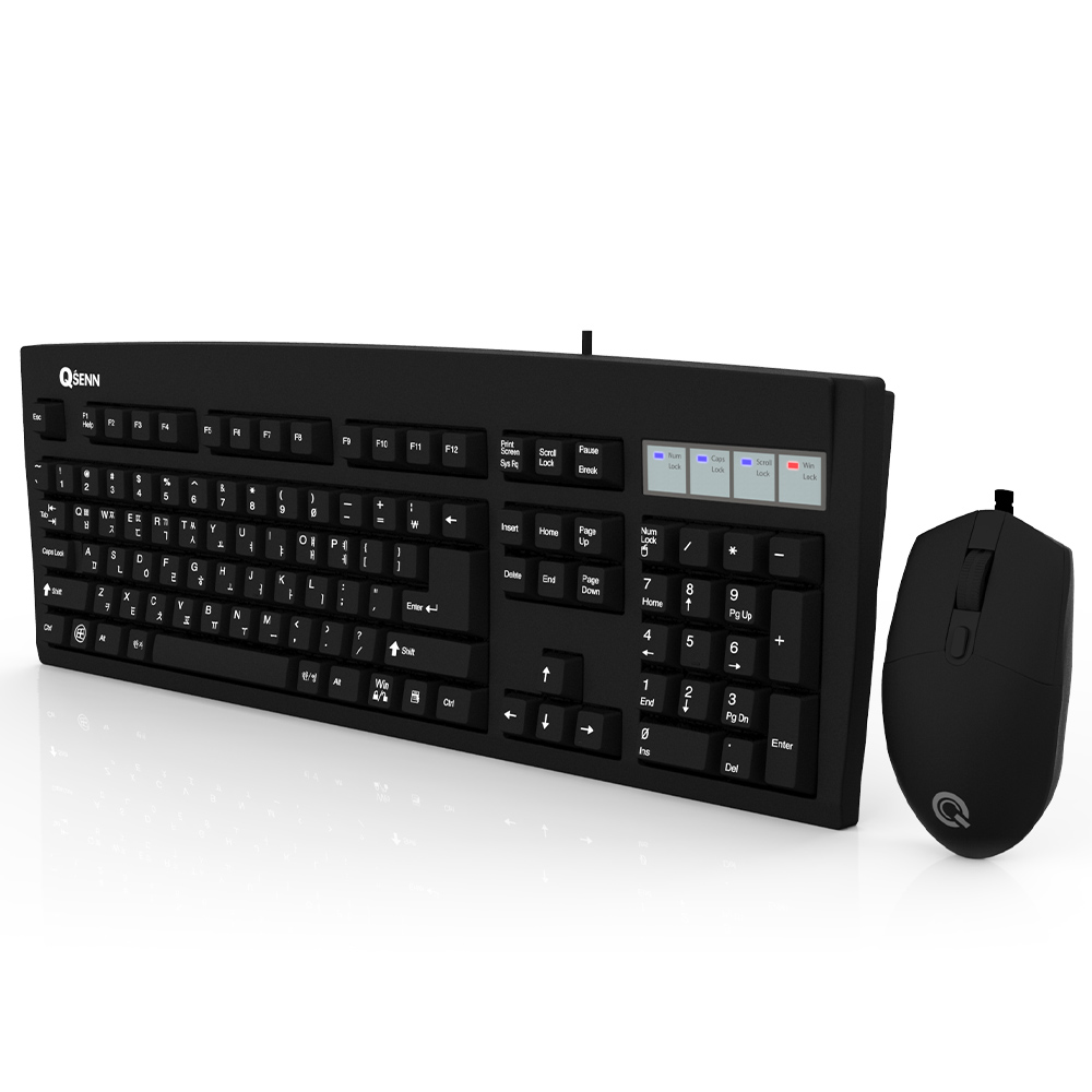 QSENN KM3500 Plus 키보드 마우스 세트 (중고)_이미지