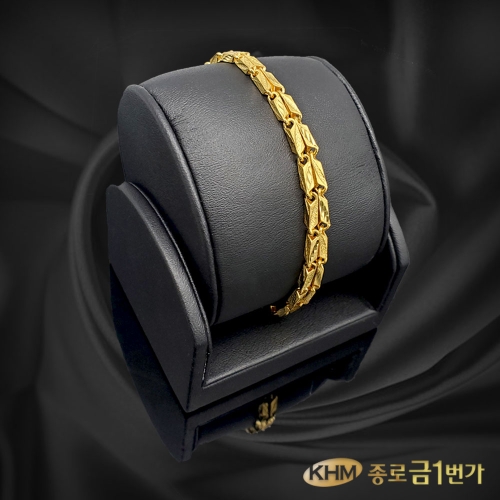종로금1번가 순금 팔찌 대나무체인 24K 37.5g 이니셜 각인 [1개]