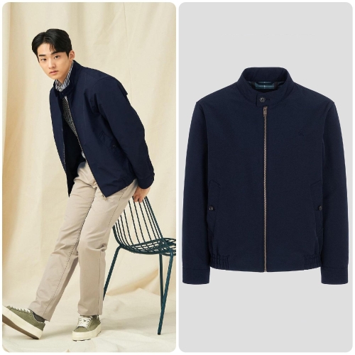 빈폴 남성 해링턴 재킷 네이비_BC5139E01R_이미지