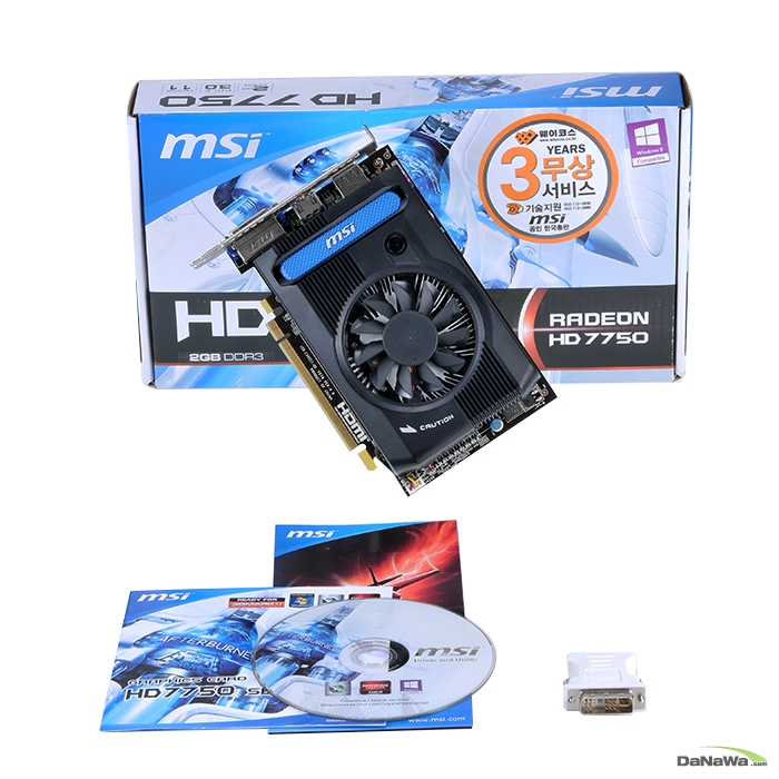 MSI �󵥿� HD 7750 R7750 D3 2GB �Ƹ�