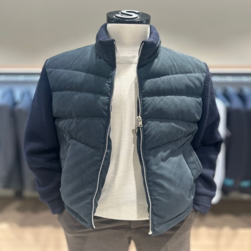 레노마 F/W 구스다운 니트소매 패딩점퍼 RODMBU52A