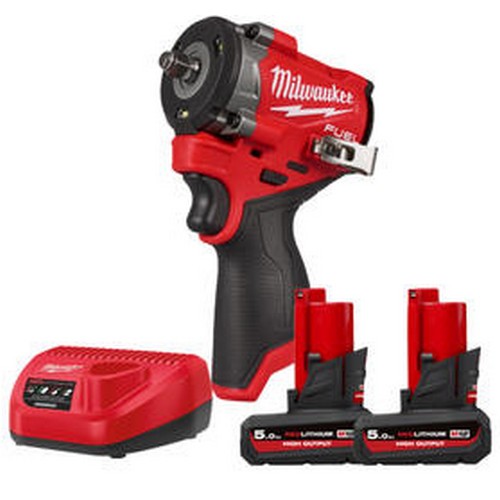 밀워키 M12 FIW2F38 (5.0Ah, 배터리 2개)