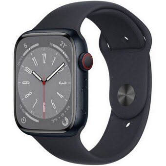 APPLE <b>워치</b> 시리즈<b>8</b> 45mm Cellular 미드나이트 알루미늄
