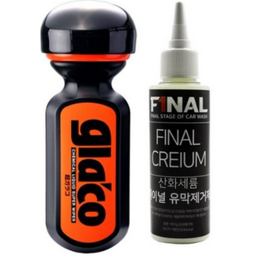 소프트99 글라코 울트라 유리발수코팅제 G-19 70ml + 파이널 산화세륨 유막제거제 액상형 100ml 세트