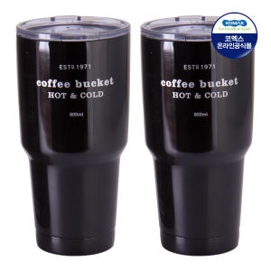 THE 큰 텀블러 블랙 800ml X 2개   텀블러