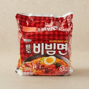 팔도 비빔면 3배 매운맛 130g (5개)