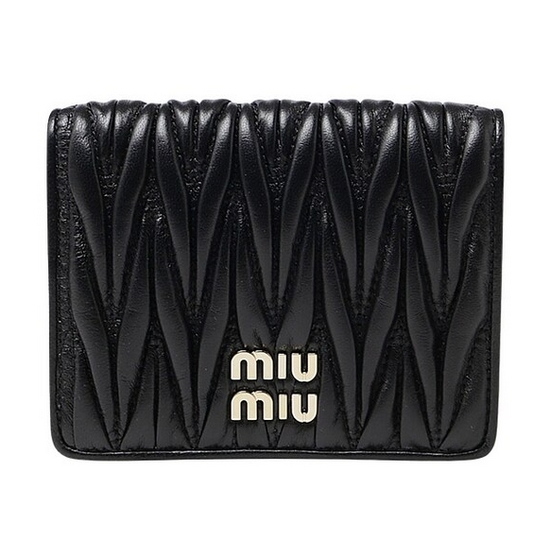 로고 퀼티드 반지갑 5MV204 2FPP F0002