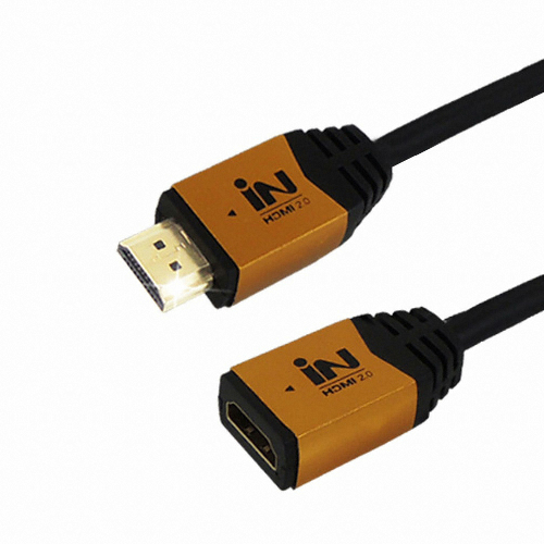인네트워크 HDMI 2.0 골드메탈 연장 케이블 (IN-HDMI2GMF)