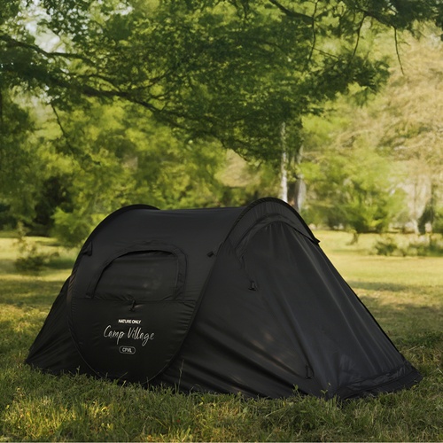 캠프빌리지 터치 열차단 팝업텐트 S (블랙)