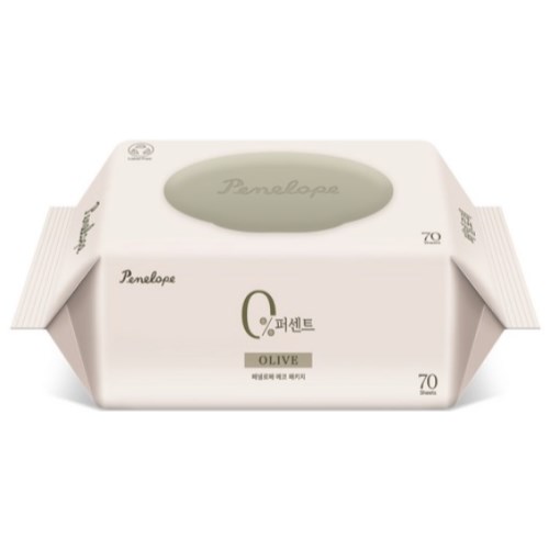 페넬로페 0퍼센트 올리브 물티슈 캡형 70매