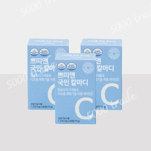 쁘띠앤 쁘띠앤 국민 칼마디 1250mg 60정 (3개)_이미지