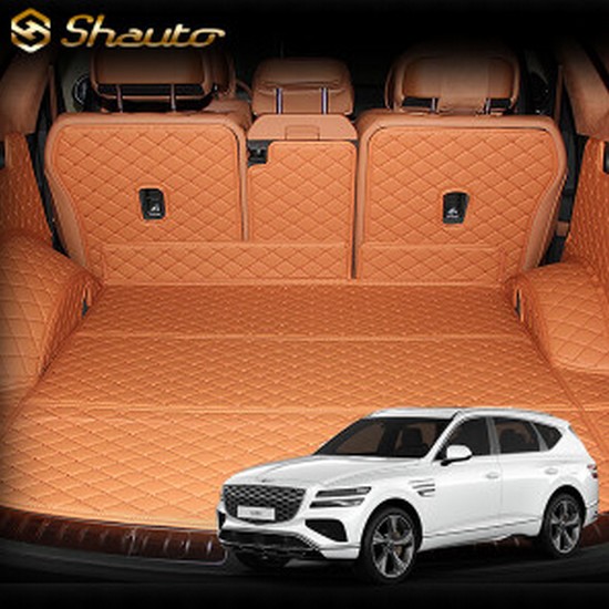 샤오토 제네시스 GV80 페이스리프트 트렁크매트 풀커버 세트 (바닥면+등받이+벽면)_이미지