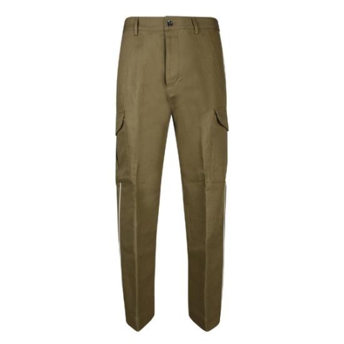 다이애그널 NINE IN THE MORNING High quality linen cargo trousers featuring 라지 s..