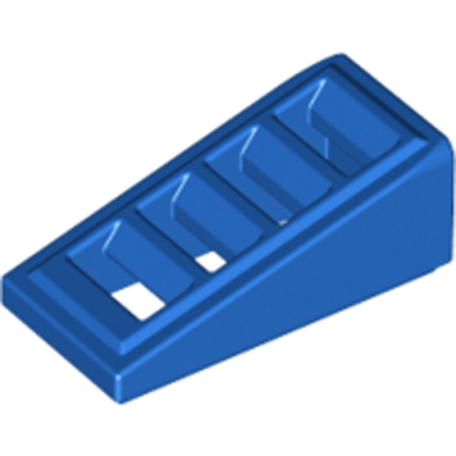 부품 슬로프 Blue Slope 18 2 x 1 x 2/3 with 4 Slots 4597338 61409