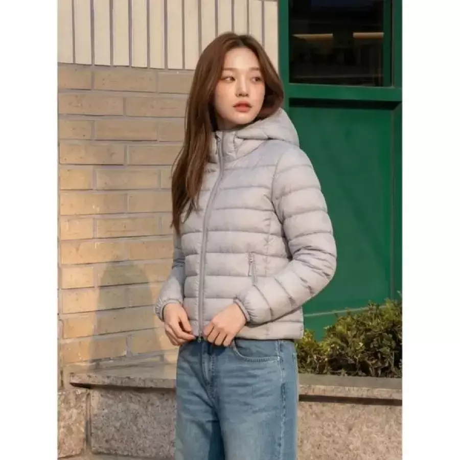 행텐 여성 후드 라이트 퀼팅 점퍼_0451059011081269 1059011081269 3805681_이미지