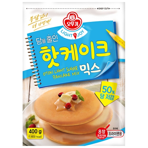 오뚜기 LIGHT&JOY 당을줄인 핫케이크믹스 400g (1개)_이미지