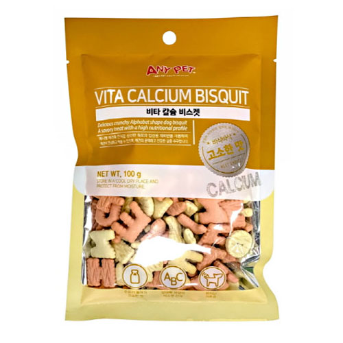 애니펫 비타 칼슘 비스킷 100g이미지입니다. 누르면 해당 게시물로 새창이동합니다.
