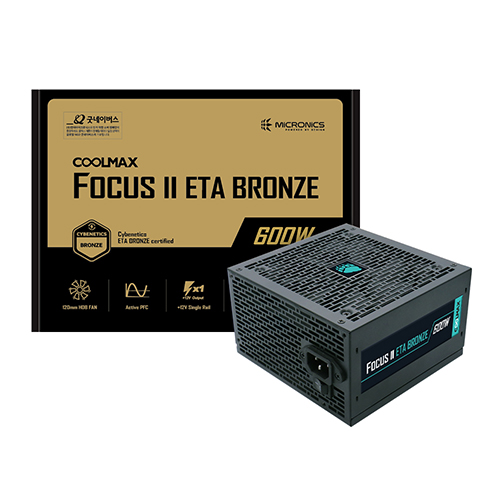 마이크로닉스 COOLMAX FOCUS II 600W ETA BRONZE_이미지