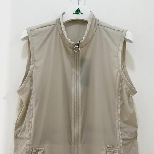 그린조이 포켓 셔링 솔리드 우븐 베스트 GP23WV01W_이미지