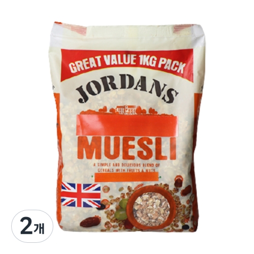 조단스 네추럴 뮤즐리 1kg 2개