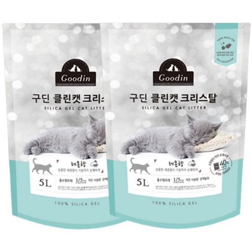 구딘 ㅤ클린캣 크리스탈 레몬향 5L (2개)_이미지