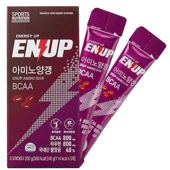 엔업 아미노양갱 팥 40g 5포