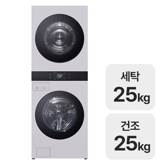LG전자 트롬 AI 오브제컬렉션 워시타워 WA2525MMZF