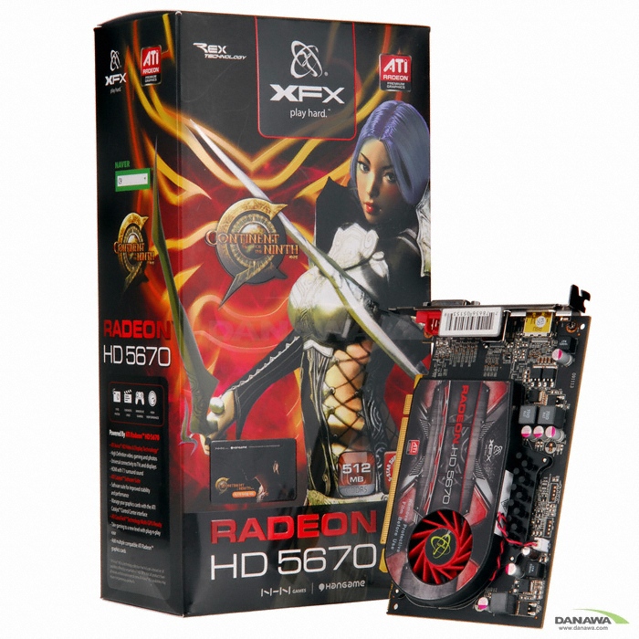 XFX �󵥿� HD 5670 D5 512MB C9