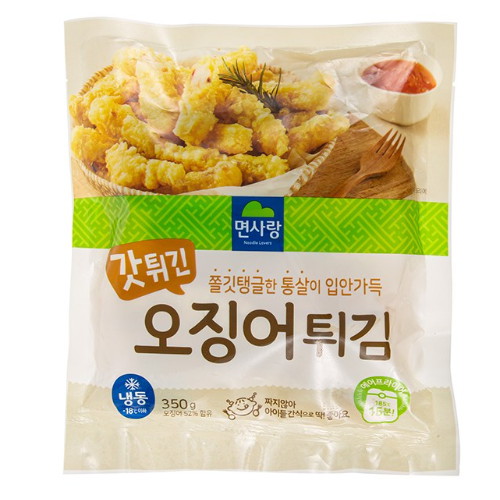 면사랑 갓튀긴 오징어튀김 냉동 350g 2개_이미지
