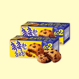 오리온 촉촉한 초코칩 160g (2개)