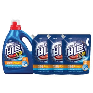 딥클린 파워 드럼용 3L + 리필 2L