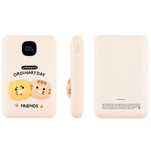 아이콘스 카카오프렌즈 춘식이 보조배터리 PBP-30 10000mAh_이미지
