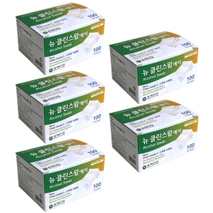 메디탑 뉴 클린스왑 에이 소독용 알콜솜 100개입 5개