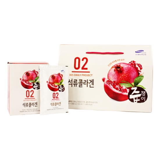 굿모닝비엔에프 즙쟁이 석류콜라겐 70ml 30포 (4개)_이미지