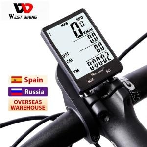 또오삼닷컴 Xhunter WEST BIKING2.36 인치 자전거 무선 컴퓨터 방수 다기능 승마 주행 속도계 사이클링 스톱워치 백L