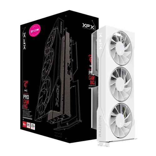 XFX 라데온 RX 9060 XT SWIFT WHITE OC D6 16GB_이미지